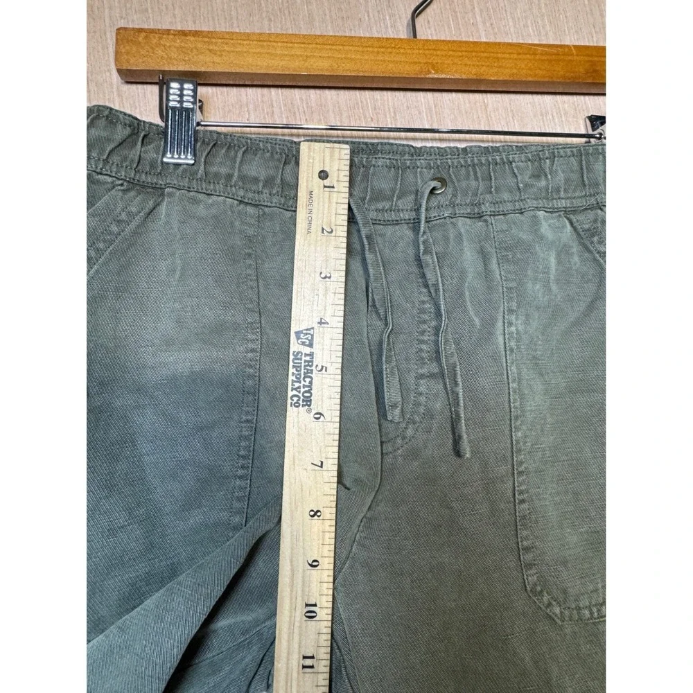 Marine Layer Womens Olive Green Drawstring Waist Linen Lyocell Jogger Pants S - Picture 3 of 7